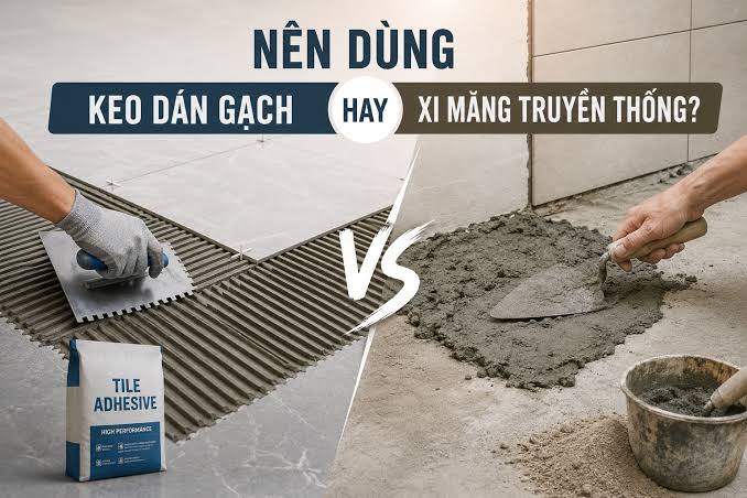 So sánh keo dán gạch truyền thống và keo dán gạch chuyên dụng